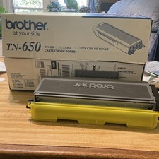 Brother TN-650 Genuine/Original Black Laser Toner Cartridge for Brother Printers