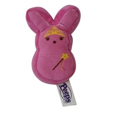 Peeps Just Born Pink Plush Mini Plush Stuffed Toy Tiara Wand 4.5"