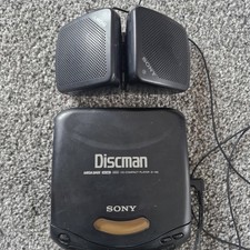 Sony Discman D-140 Portable CD Player + Sony Portable Speaker System. L