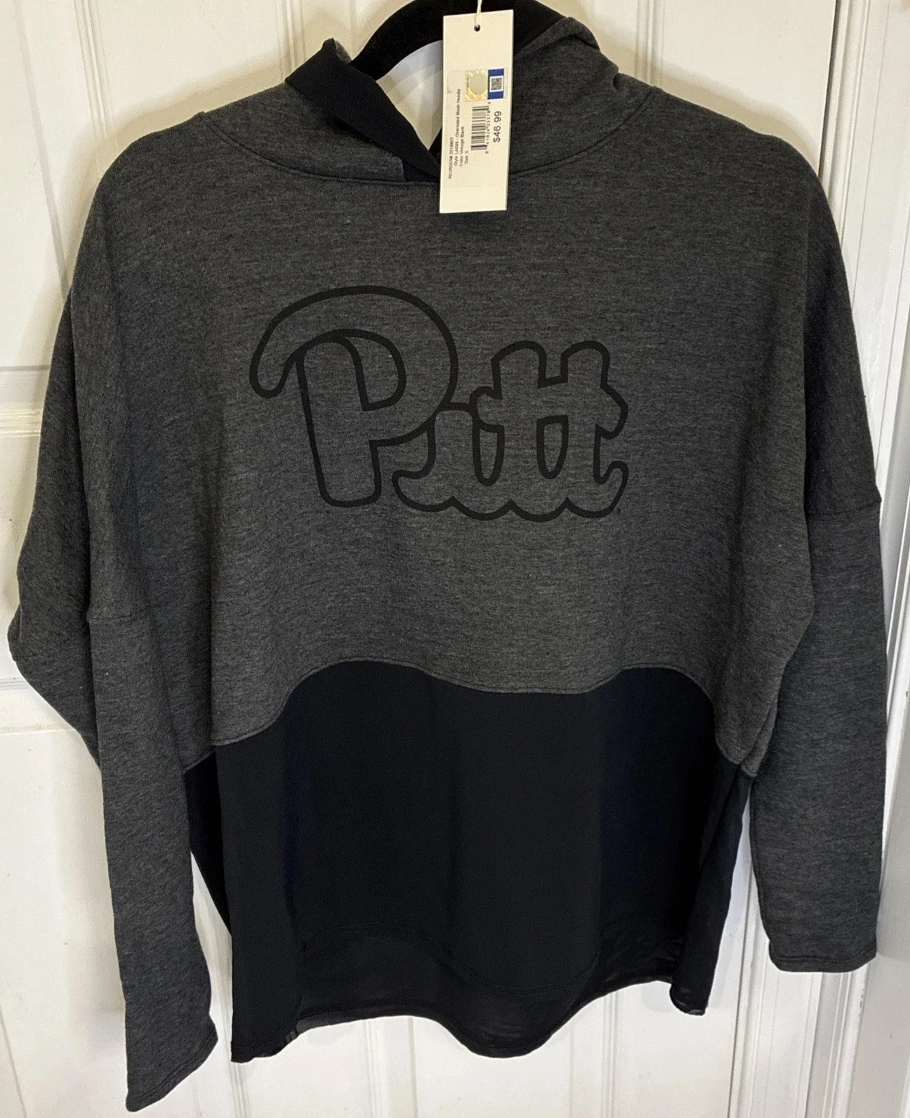 Pitt Women’s Small Black Hoodie Lightweight College Sweatshirt Small
