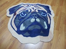 Tibetan Abstract Dog Rug Shape Handmade Kids Boho Rug Aesthetic Rug 3x5 Ft