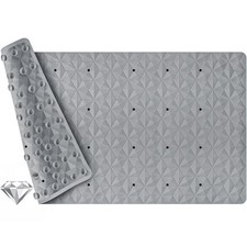 Non Slip Bathtub Mat for Bath Tub Shower - Natural Rubber Mat with 241 Suctio...