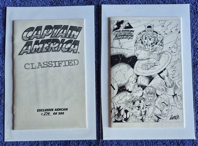 CAPTAIN AMERICA LTD ED ASHCAN x2 VOL 2 HEROES REBORN 1996 CLASSIFIED LIEFELD NM