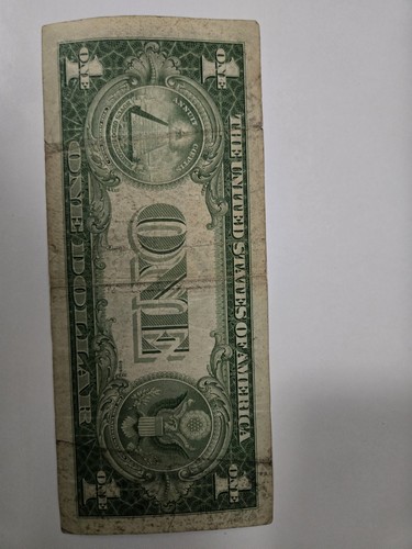 1935 F One Dollar Note Silver Certificate Blue Seal - Picture 3 of 5
