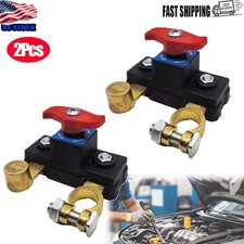 2Pcs Universal Battery Disconnect Switch 12V/24V Cut Off Isolator for Cars RV US