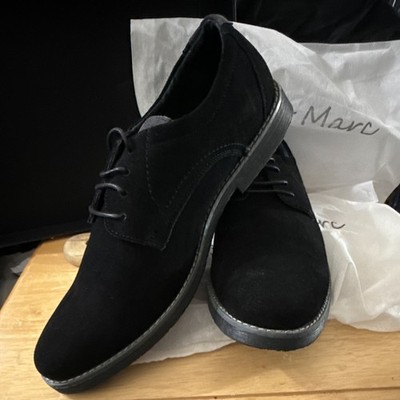 Bruno Marc WRANGLE Men s Black Suede Dress Shoes Size 13 New Without Box