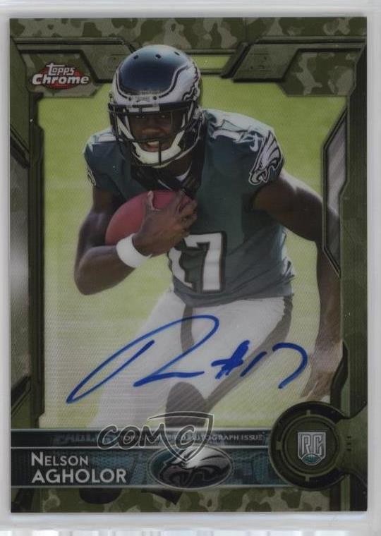 Nelson Agholor Topps Chrome #146 Autograph-Camo Refractor