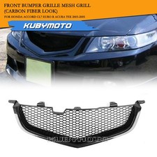 Front Bumper Grille Grill Kit For Honda Accord Cl7 Euro R Acura Tsx 2003-2005