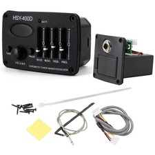 Acoustic Guitar Pickup - 4 Band EQ Preamp With Piezo and LCD Screen Display ...