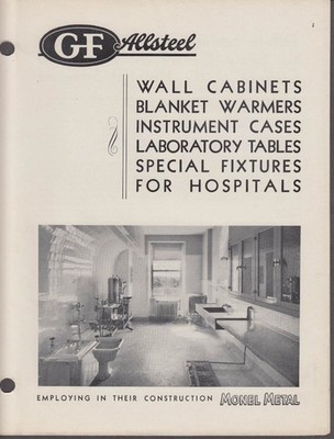 General Fireproofing Catalog: Allsteel Fixtures for Hospitals 1936