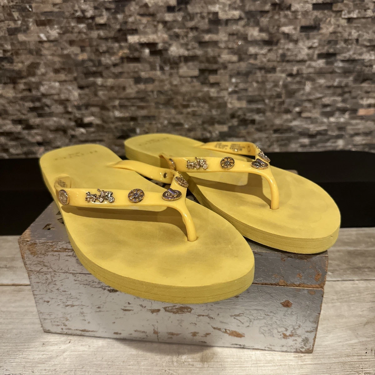 Coach Yellow Sandals for Women for sale | eBay
