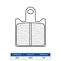 Set BeläGe Bremse Cl Brakes 1253A3 + Kawasaki 600 Ninja ZX-6R 07/16