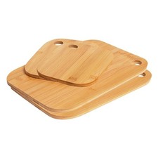 Open Kitchen Bamboo Chopping Board Set of 4-ideal for cutting and preparing food