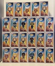 FUNKO Pop! Captain Marvel Lot of 24  Pops & Pop Rides w/ Chase and Exclusives