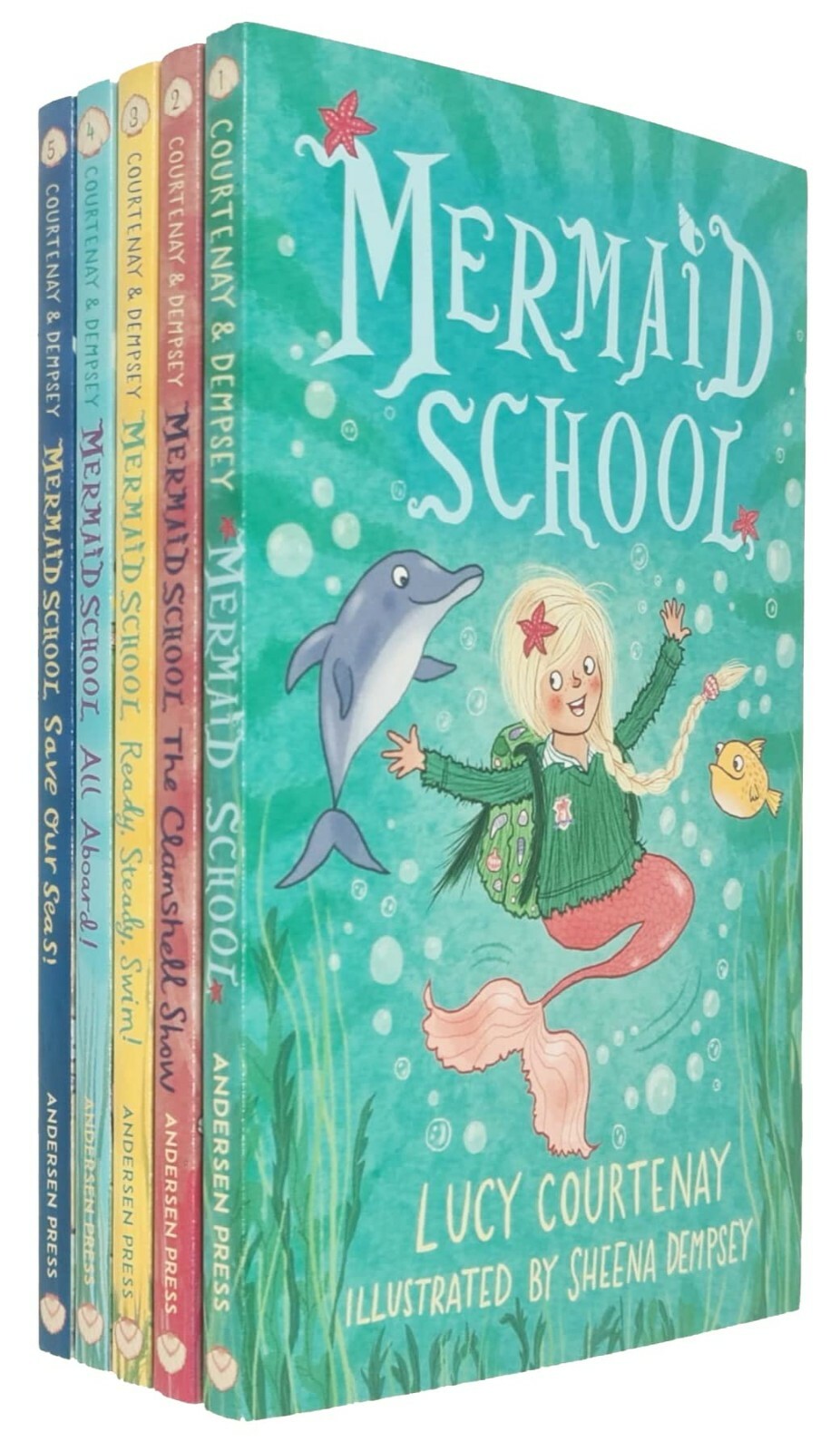 Mermaid School Series 5 Books Collection Set By Courtenay & Dempsey (Mermaid )