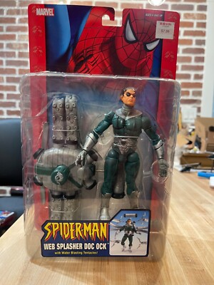 TOY BIZ DOC OCK Web Splasher W/ Water Blasting Tentacles 2005 Spider-Man MOC