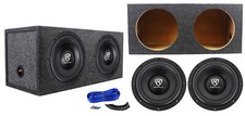  2 Rockville W10K6D4 V2 10" 4000w Car Audio Subwoofers Sealed Sub Box Enclosure