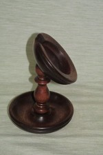 POCKET WATCH STAND DELUXE WOODEN DISPLAY HOLDER HANGER IN MAHOGANY WOOD