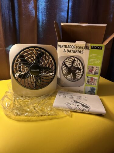 O2 Cool Portable Fan - Battery Operated - 5” Fan Blade - Grey/Black - # 1041 🥶 - Picture 1 of 5