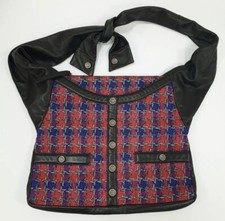 Chanel Multicolor Tweed  Leather Girl Crossbody Jacket Bag
