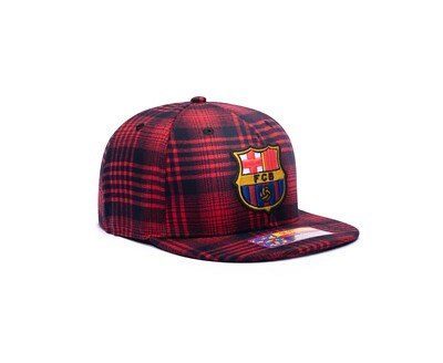 FUTBOL CLUB BARCELONA キャップ　美品 FC Barcelona Flat Brim Snapback Hat 