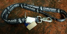 VINTAGE CHICAGO WHITE SOX DOG COLLAR AND LEASHES,MLB, MADE IN U.S.A.