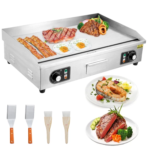 30" Commercial Electric Griddle Flat Top Grill Hot Plate Countertop BBQ Grill - Picture 2 of 15