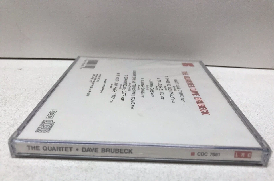 Dave Brubeck The Quartet Audio CD 1989 LRC Sealed Foto 3 de 4