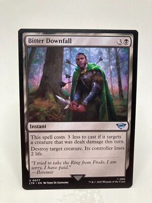 Bitter Downfall NM/M* Lord Of The Rings ENGLISH 0077 mtg -UnltdCards
