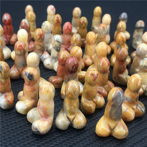 Wholesale Natural mix mini Penis Carved quartz Crystal Massager Wand Healing - Picture 262 of 296