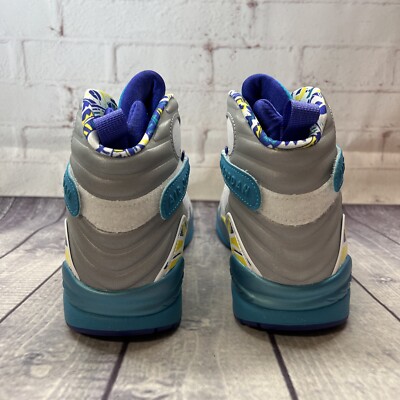Size 7.5 - Air Jordan 8 Retro White Aqua W for sale online | eBay