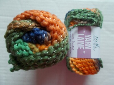 Needle Crafters Swirl braided gradient yarn, Watercolor, lot of 2 (52 yds ea)