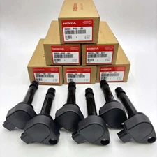 6PCS/SET Genuine Ignition Coils 30520P8EA01 Fit For 99-09 Honda V6 3.0 3.2 3.5L
