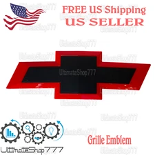 Chevrolet Front Grille Emblem Red Black Logo Badge 2016 - 2019 Silverado 1500