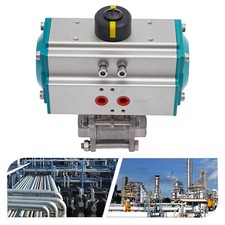 1 Inch NPT Pneumatic Female Port One-way Ball Valve Stainless Steel Ball Valve