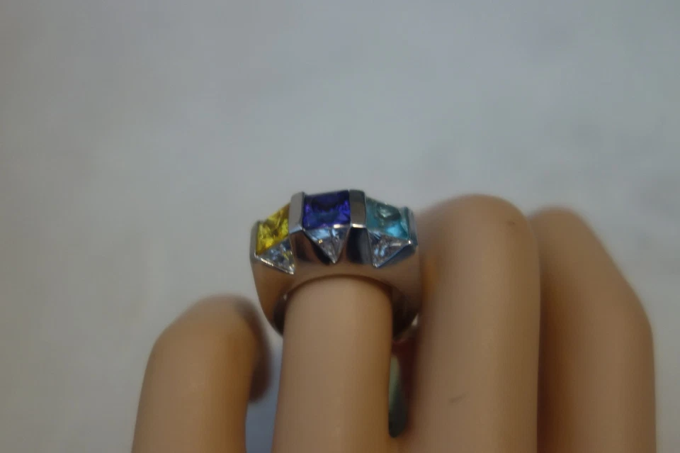 Lauren G. Adams 925 Sterling Silver & 14K P Gemstone Ring SZ 8 NEW - Image 2 of 4