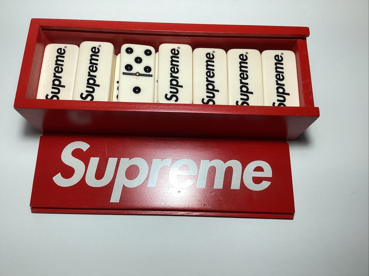 Rare 100% Authentic Supreme Domino Set Game With Wooden Box Rare 100% Authentic Supreme Domino Set Game With Wooden Box