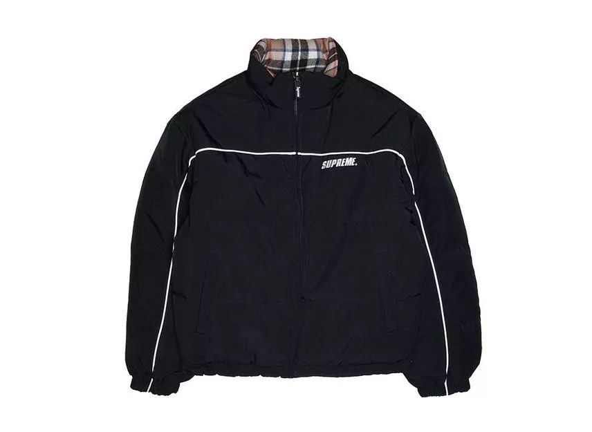 Veste matelassée réversible Supreme noire
