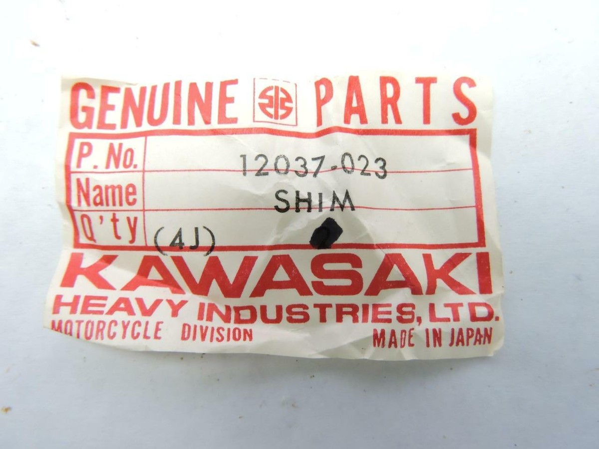 12037-023 NOS Kawasaki Tappet Shim, 3.10T KL600-A1 KLX650-A1 Z1