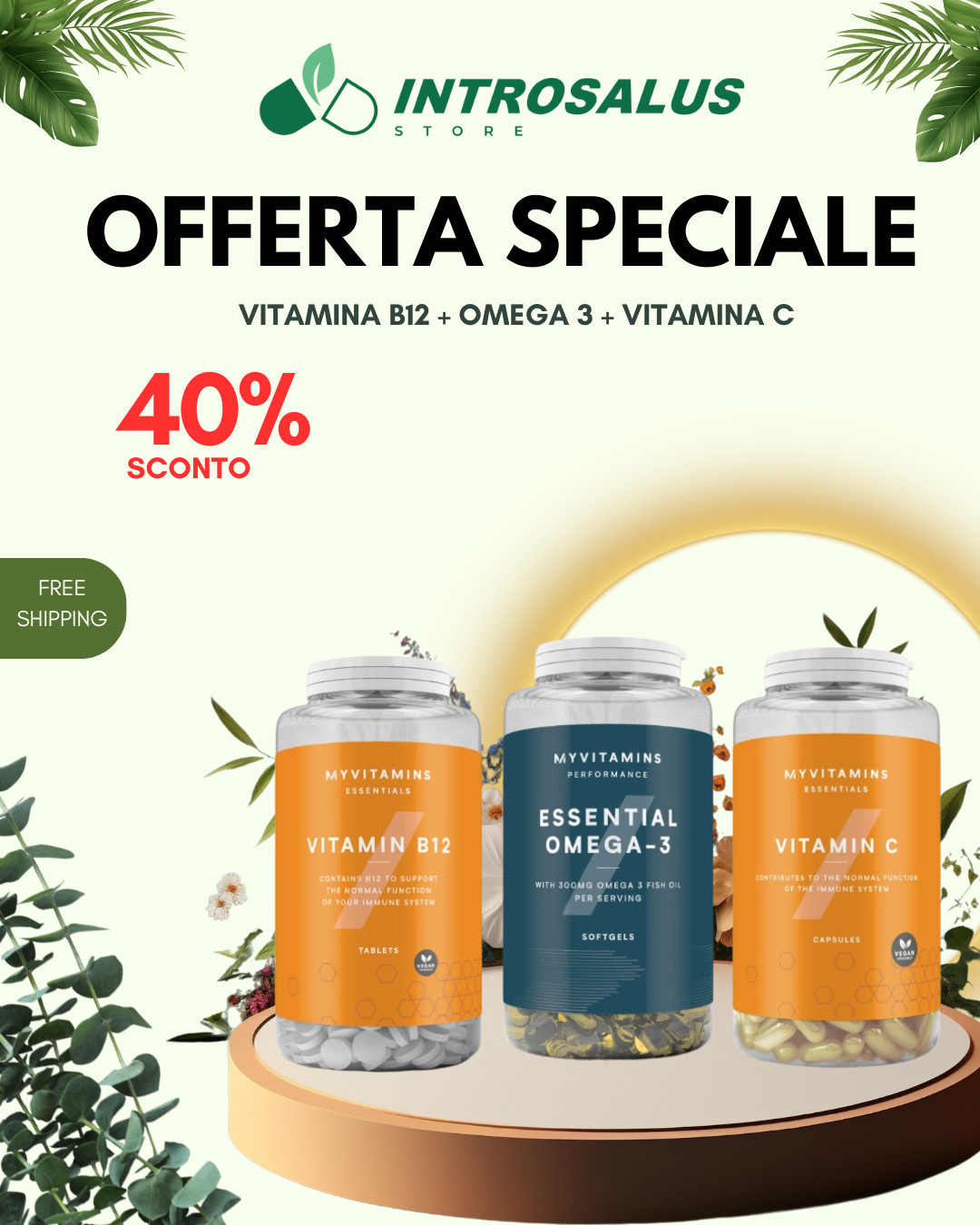 Vitamina B12, Omega 3, Vitamina C - Bellezza Radiosa e Benessere