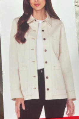 Well Worn Women's Off White Jacket, Size L