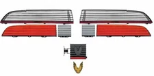 OER Tail Lamp and Fuel Door Assembly Kit With Emblem 1979-1981 Pontiac Trans Am