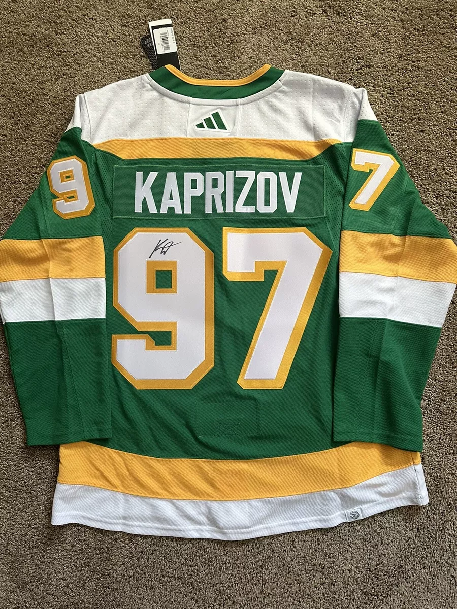 Kirill Kaprizov Signed Adidas Authentic Minnesota Wild Jersey Bas