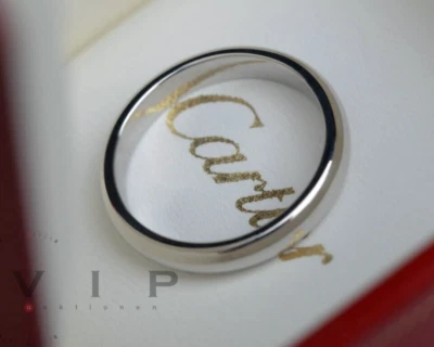 CARTIER 1895 BAGUE ALLIANCE PT.950 PLATIN TRAURING EHERING WEDDING RING 3,5mm 51 - Bild 1 von 4