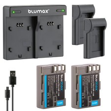 2x Akku + Lader für Fuji NP-150 Fujifilm FinePix S5 Pro… 1600 mAh (7,2V)