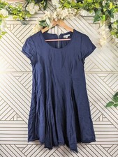 Urban Outfitters Silence Noise Women's Navy Blue Mini Dress Flowy Rayon Size XS 