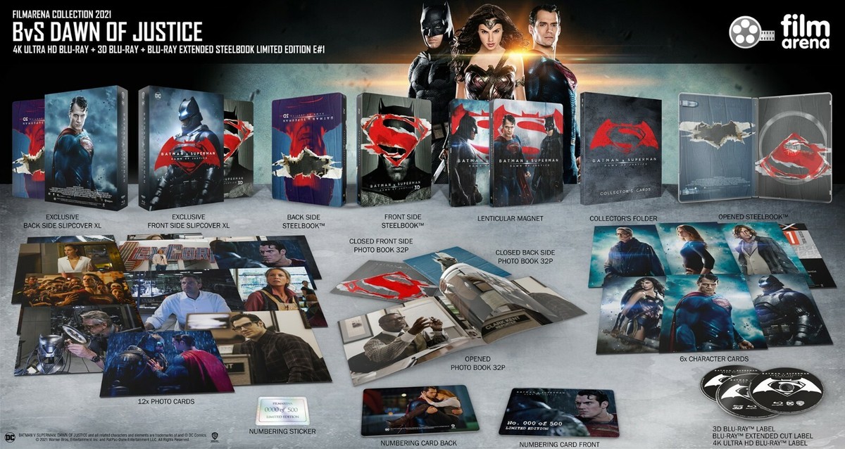 Batman v Superman: Dawn Of Justice [4K+3D+2D] Blu-ray Steelbook 