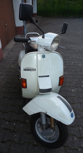 Vespa P200E P 200 E - 10 PS VSX1T Piaggio weiß - unverbastelt läuft einwandfrei - Bild 2 von 24