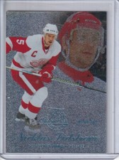  2014-15 Fleer Showcase Flair Blue Ice #45 Nicklas Lidstrom R1 /99 - RED WINGS