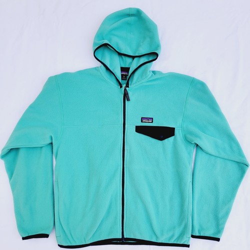 Patagonia Kids' Aqua Micro D Snap-T Fleece Jacket - XL (14)